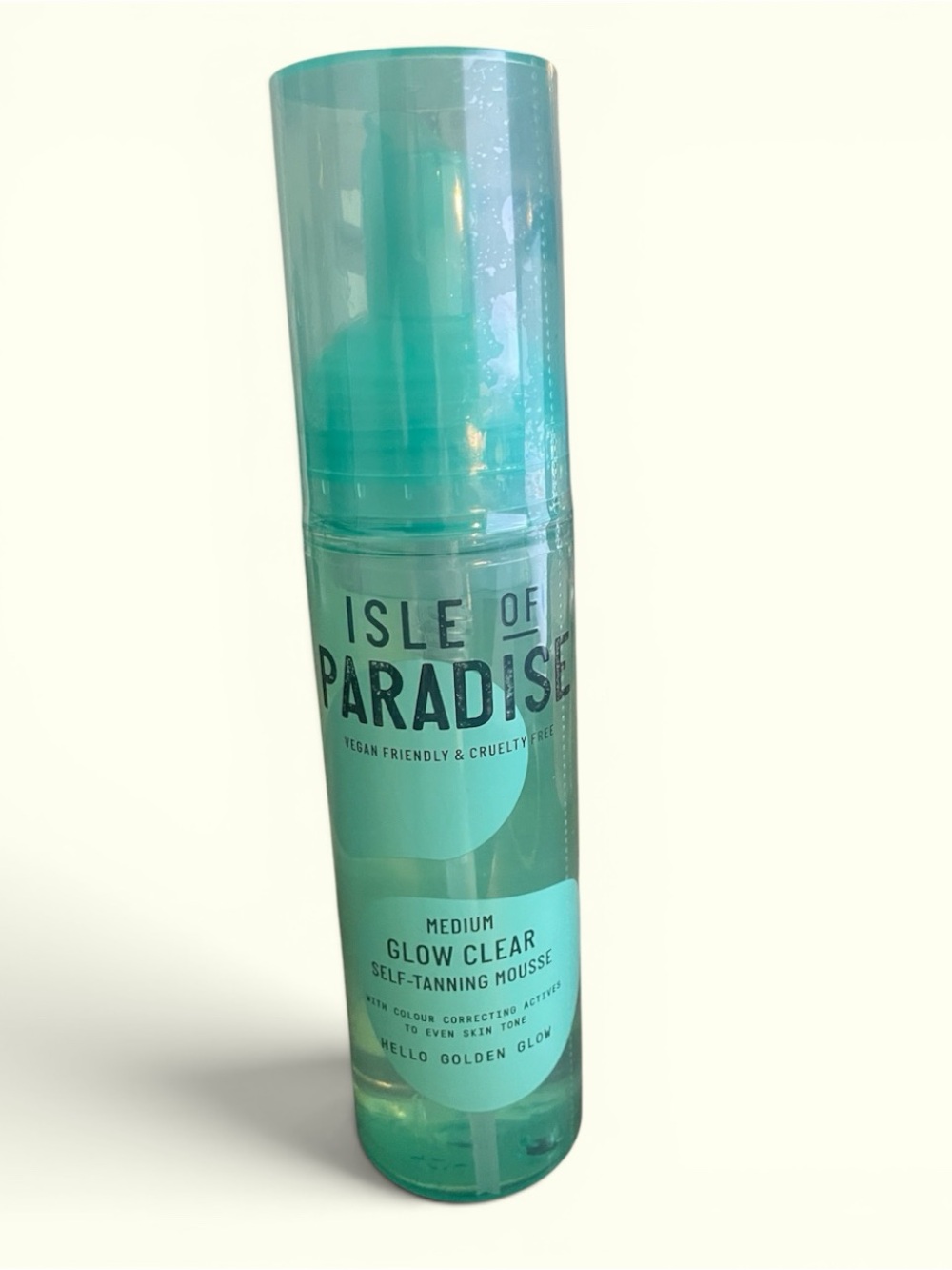 Isle of Paradise Medium Glow Clear Self-Tanning Mousse Vegan Sunless Tanner